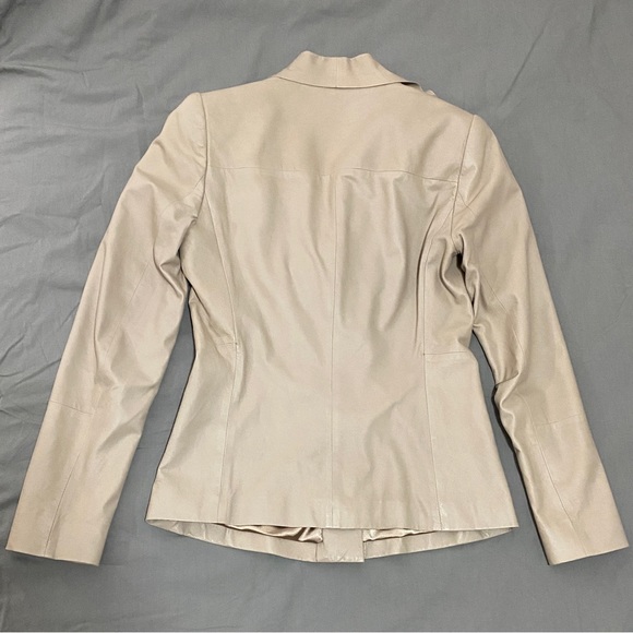 Elie Tahari Lambskin Jacket with Sash - Picture 3 of 11
